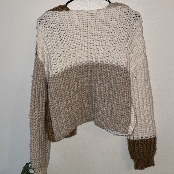 **DONATING** Wild Fable Chunky Knit Color Block Cardigan - Picture 3 of 4
